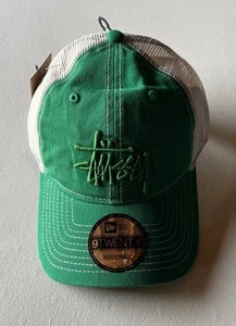 Stussy 9TWENTY Trucker Cap Men One Size Washed Basic Hat Embroidered Logo hat - Picture 1 of 8