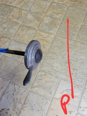 1928 1929 Ford modelo A interruptor de luz e haste de buzina - 45-3/4" #4 - Imagem 1 de 4