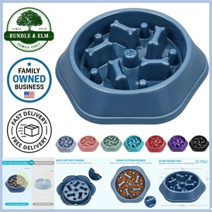Slow Feeder Hundenapf Anti-Chocking Futter Puzzle rutschfest kleine mittlere Rassen - Bild 1 von 9