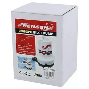 12V 2000GPH SEA FRESH WATER SUBMERSIBLE BOAT SHIP MARINE FLOOD BILGE PUMP 12V - Picture 1 of 3