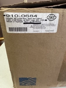 S&S Harley Big Bore Cylinder Kit 910-0684 New 4.250 Bore SS Logo 2017-up M8 - Picture 1 of 17