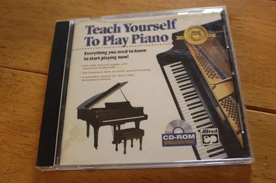 Alfred Teach Yourself To Play Piano CD-ROM Windows Mac Interactive Lesson Tutor - Image 1 of 2
