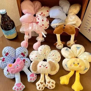 Large Flower Flower Hairband Plush Ponytail Holder Hair Scrunchie For Female - Picture 1 of 18