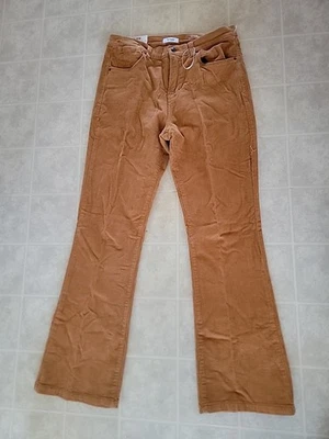 KENSIE THE TESSA HIGH RISE BOOTCUT CORDUROY MUSTARD STRETCH 尺码 10/30 全新 — 第 1/4 张图片