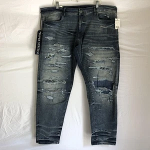 NEW Jordan Craig Jeans Mens 44x32 Studio Distressed Super Stretch Legacy Edition - Picture 1 of 14