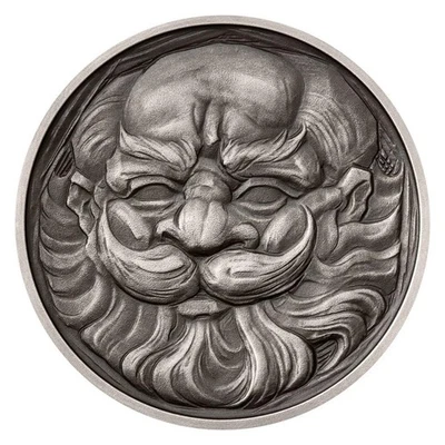 Moneda antigua de plata 999 2025 figuras mitológicas enanas 1 oz de colección 1000 Foto 1 de 4