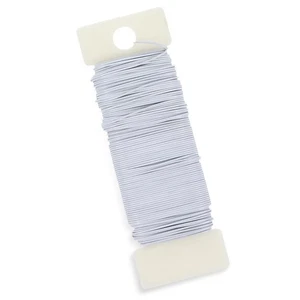 22 Stärke Blumendraht, 38 Yards Weißmetalldraht Flexibel 38 Yards, - Bild 1 von 7