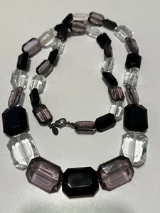 Vintage Express Graduating Large Chunky Beaded Long Necklace Statement Y2K - Picture 1 of 5