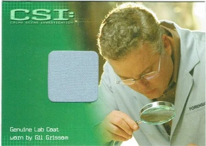 CSI Series 1 2004 Costume Card CSI-C1 William Peterson as Gil Grissom Lab Coat - Picture 1 of 3