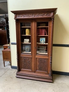 Antiker Gründerzeit Bücherschrank, Vitrine, Traumhaft  - Lieferung möglich! - Bild 1 von 13