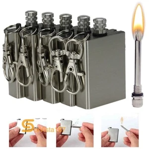 5x Flint Metal Match Lighters Wilderness Emergency Lighters Camping Waterproof - Picture 1 of 20
