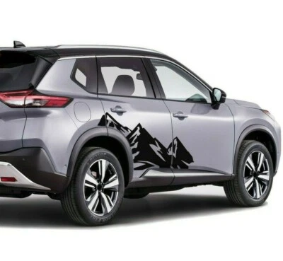 Gráficos de montañas traseras para Nissan Rogue SV SL Midnight X-trail calcomanía pegatina Foto 1 de 4