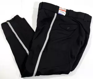 UNITED UNIFORM PANTS 30x27 MENS MOTORCYCLE BREECHES 10365 NAVY W/ SILVER STRIPE - Picture 1 of 5