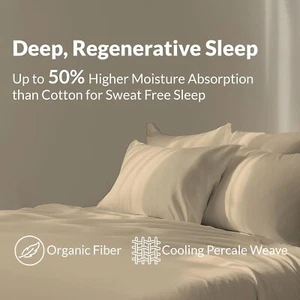 Full Size 100% Egyptian Cotton Pearl Cotton Sheet - Luxurious 400 Thread Count - Picture 1 of 9