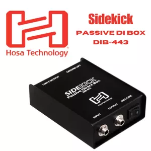 Hosa DIB443 Sidekick Passive DI Box 1/4"" da TS a XLR3M - Foto 1 di 6
