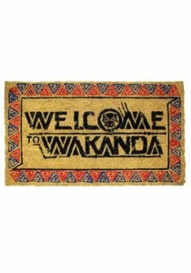 New Officially Licensed Marvel Comics Black Panther "Welcome To Wakanda" Doormat - Picture 1 of 2
