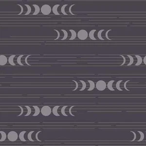 Andover Fabrics - Still - Moon Phases - Pewter, Fabric BTY - Picture 1 of 5