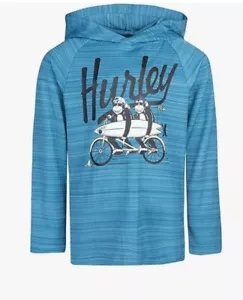 Hurley H20-Dri Hooded Long Sleeve Pullover Shirt, infant Boys 12M, 18M, 24M (P) - Picture 1 of 6