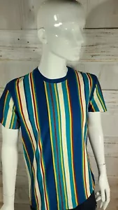 Gestreiftes Hemd Retro Vertical Mehrfarbig Herren Größe M @38 - Bild 1 von 8