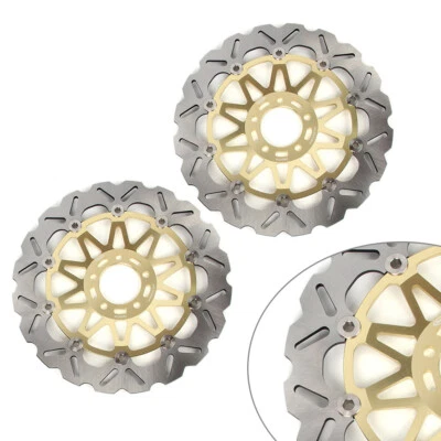 Front Brake Disc Rotors For Kawasaki Ninja ZX9R 1994-1997 ZX-9R ZX900 2002-03 02 Foto 1 de 4