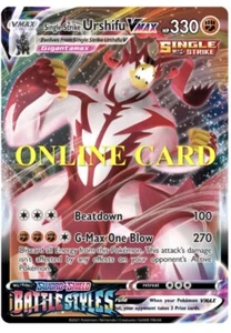 Single Strike Urshifu VMAX V MAX Pokemon TCG Online PTCGO 086/163 DIGITAL - Picture 1 of 1