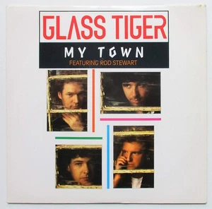 Glass Tiger & Rod Stewart - 7" - My Town - 1991 - EMI - EM 212 - P/S - EX/EX - Picture 1 of 3