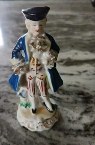 Vintage Bone China Porcelain Hand Painted Victorian Man Occupied Japan 1940s - Picture 1 of 7