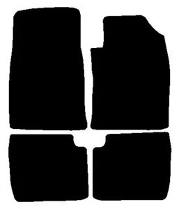 Tailored For Toyota Camry 1997-2008 Black Basic Car Mats Autostyle - Picture 1 of 4