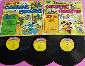 Disney's Children's Favorites - 3 Vinyl 12" Records - Volume 1, 2, 3 - Picture 1 of 24
