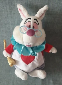 DISNEYSTORE AUTHENTIC - ALICE IN WONDERLAND - WHITE  RABBIT PLUSH TOY -  BNWT - Picture 1 of 12
