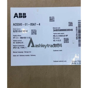 1PCS NEW ABB ACS580-01-05A7-4 Inverter 380V/2.2KW - Picture 1 of 4