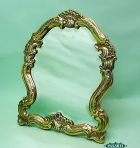 Gilt Sterling Silver Dressing Table Mirror A Michelsen Copenhagen Denmark 1930s - Picture 1 of 7