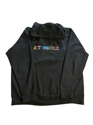 Travis Scott Astroworld Wish You Were Here Hoodie Men XL Cactus Jack Merch Black - Image 1 of 4