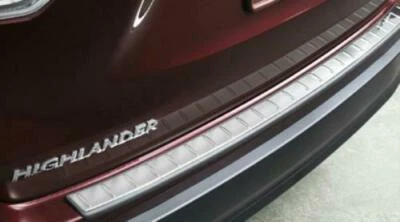 2014 - 2019 OEM FÁBRICA TOYOTA HIGHLANDER PROTETOR DE PARA-CHOQUE TRASEIRO AÇO INOXIDÁVEL - Imagem 1 de 2