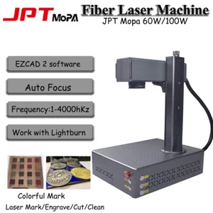 JPT Mopa Faser Laser Markierung Graveur 60 W/100 W Lasermarkierung Autofokus Drehachse - Bild 1 von 16