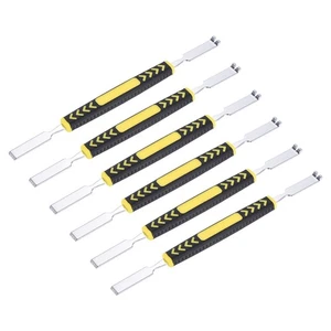 6pcs Metal Crowbar Double Head Metal Spudger Pry Bar Opening Tools 6x0.3" - Afbeelding 1 van 4