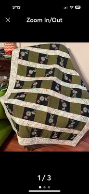 Tiro de cachemira de mezclilla hecho a mano Foto 1 de 3