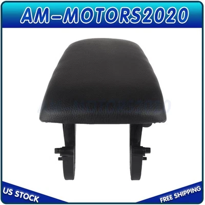 For 2002-2007 Audi A4 A6 S4 Leather Center Console Armrest Cover Lid Black HOT Foto 1 de 4