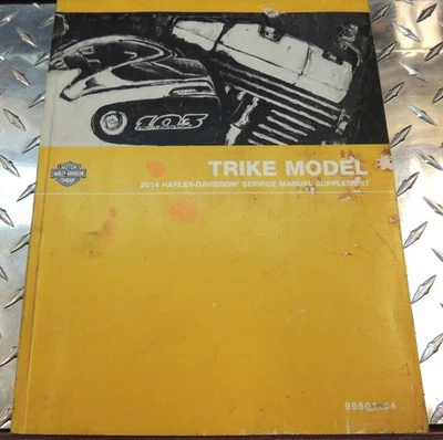 OEM HARLEY 2014 TRICICLO TRI-GLIDE SUPLEMENTO SERVICIO REPARACIÓN MANUAL 99601-14 Foto 1 de 4
