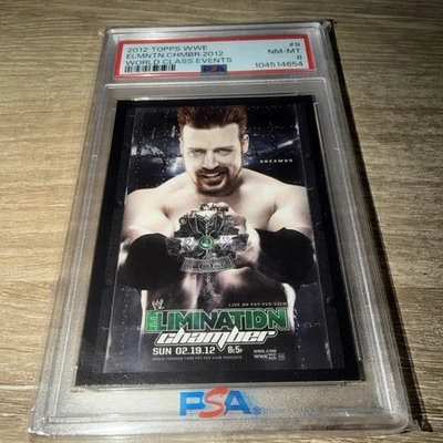Elimination Chamber 2012 World Class Events WWE Topps Sheamus ¡PSA 8! #9 Foto 1 de 2