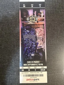 Signed NICO HOERNER MLB Debut ticket September 9, 2019 First MLB Hit Cubs - Picture 1 of 2