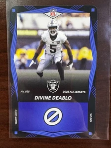 2025 Uno Elite Alt Trikots blau - #038 Divine Deablo - Las Vegas Raiders - Bild 1 von 2