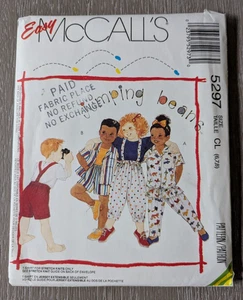 McCall's 5297 Niños y Niñas Camisa Pantalones Cortos 6 7 8 SIN CORTAR De Colección 1991 - Imagen 1 de 2