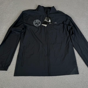 Travis Mathew Surfside Jacket Mens M Black Full Zip Jacket Full Zip Lightweight - Picture 1 of 21
