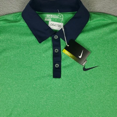 Camisa Polo Nike Para Hombre Talla 2XL Verde Azul Swoosh Golf Informal Manga Corta Foto 1 de 4