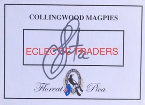 Steele Sidebottom SIGNED Collingwood Card. 2x AFL Football Premiership! Daicos - Picture 1 of 4