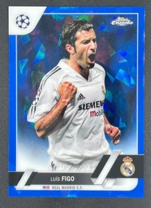 2022-23 Topps Chrome Sapphire UCC Luis Figo Image Variations SP #114 Real Madrid - Picture 1 of 2