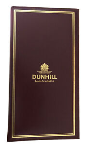Dunhill Leather Business Card Holder case with 16 x 4 plastic sleaves -128 cards