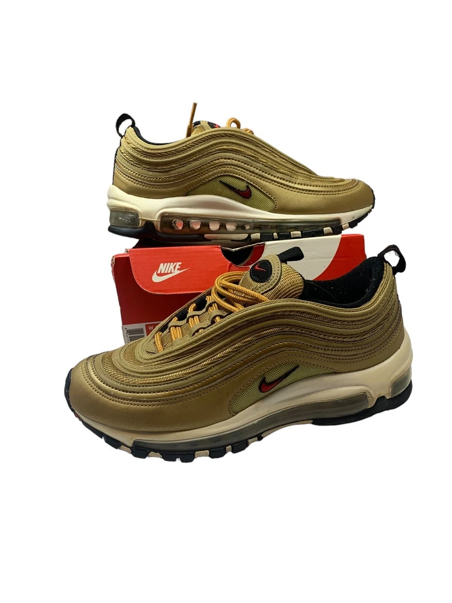 Nike Air Max 97 QS ゴールド 918890-700] Nike Air Max 97 QS Grade School Gold Sneakers *NEW* | eBay