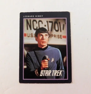 Carta Star Trek Leonard Nimoy Spock #265 25° anniversario 1991 - Foto 1 di 2